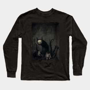 Gothic cat Long Sleeve T-Shirt